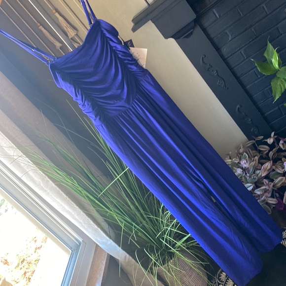 Ava & ViV purplish blue jumper with pockets adjustable straps - Picture 12 of 16